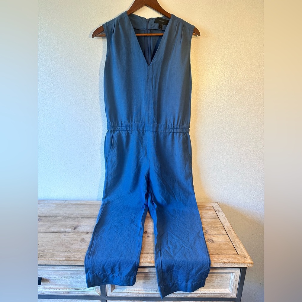 J.Crew Blue Sleeveless Jumpsuit Size 2